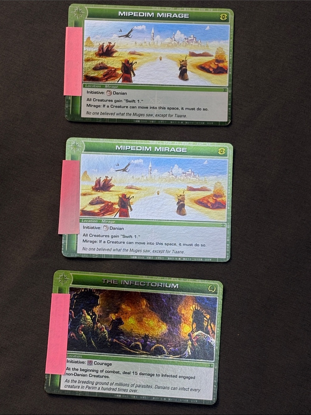 Chaotic TCG: Lot of 3 Location Foils 1st Edition